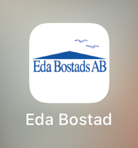 Bild på Eda Bostads nedladdade app