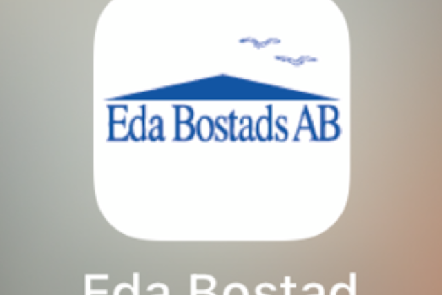 Bild på Eda Bostads nedladdade app